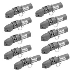 Bulldog 10x 5K Collar-Lok Trailer Coupler for 2" Ball 2-1/4" Round Tongue Pin Latch