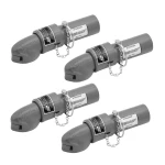 Bulldog 5K Collar-Lok Trailer Coupler 2" Ball 2-1/4" Round Tongue Weld-On 4 Pack