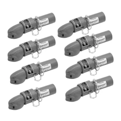 Bulldog 8x 5K Collar-Lok Trailer Coupler for 2" Ball 2-1/4" Round Tongue Pin Latch