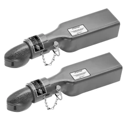 Bulldog 2x 7K Collar-Lok Trailer Coupler for 2" Ball 3" Channel Pin Latch