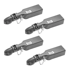 Bulldog 4x 7K Collar-Lok Trailer Coupler for 2" Ball 3" Channel Pin Latch