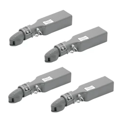 Bulldog 4x 5K Collar-Lok Trailer Coupler for 2" Ball 3" Channel Pin Latch