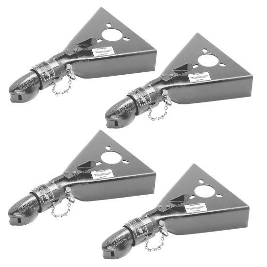 Bulldog 7K Collar-Lok A-Frame Trailer Coupler 2 Inch Ball Bolt-On 4-Pack