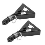 Bulldog 2-Pack 7K Collar-Lok A-Frame Trailer Couplers for 2" Ball Weld-On
