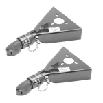 Bulldog 5K Collar-Lok A-Frame Trailer Coupler for 2" Ball – 2-Pack Heavy Duty