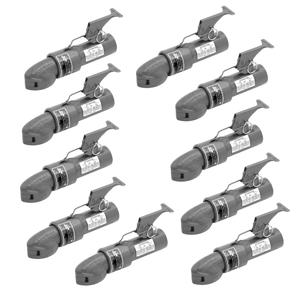 Bulldog 5K Collar-Lok Straight Trailer Coupler for 2" Ball Weld-On