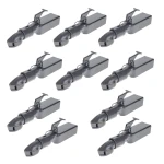 Bulldog Collar-Lok 5,000 lb straight coupler for 2" ball, 3" channel, high-profile latch (10-pack)