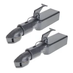 Bulldog 2x 5,000 lb Collar-Lok Straight Trailer Couplers for 2" Ball and 3" Channel