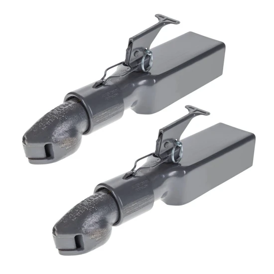 Bulldog 2x 5,000 lb Collar-Lok Straight Trailer Couplers for 2" Ball and 3" Channel