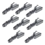 Bulldog 5,000 lb Collar-Lok Straight Trailer Coupler, 2" Ball, 3" Channel, High-Profile Latch (8-Pack)