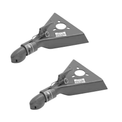 Bulldog 2x 5K Collar-Lok A-Frame Trailer Coupler Tongue for 2" Ball