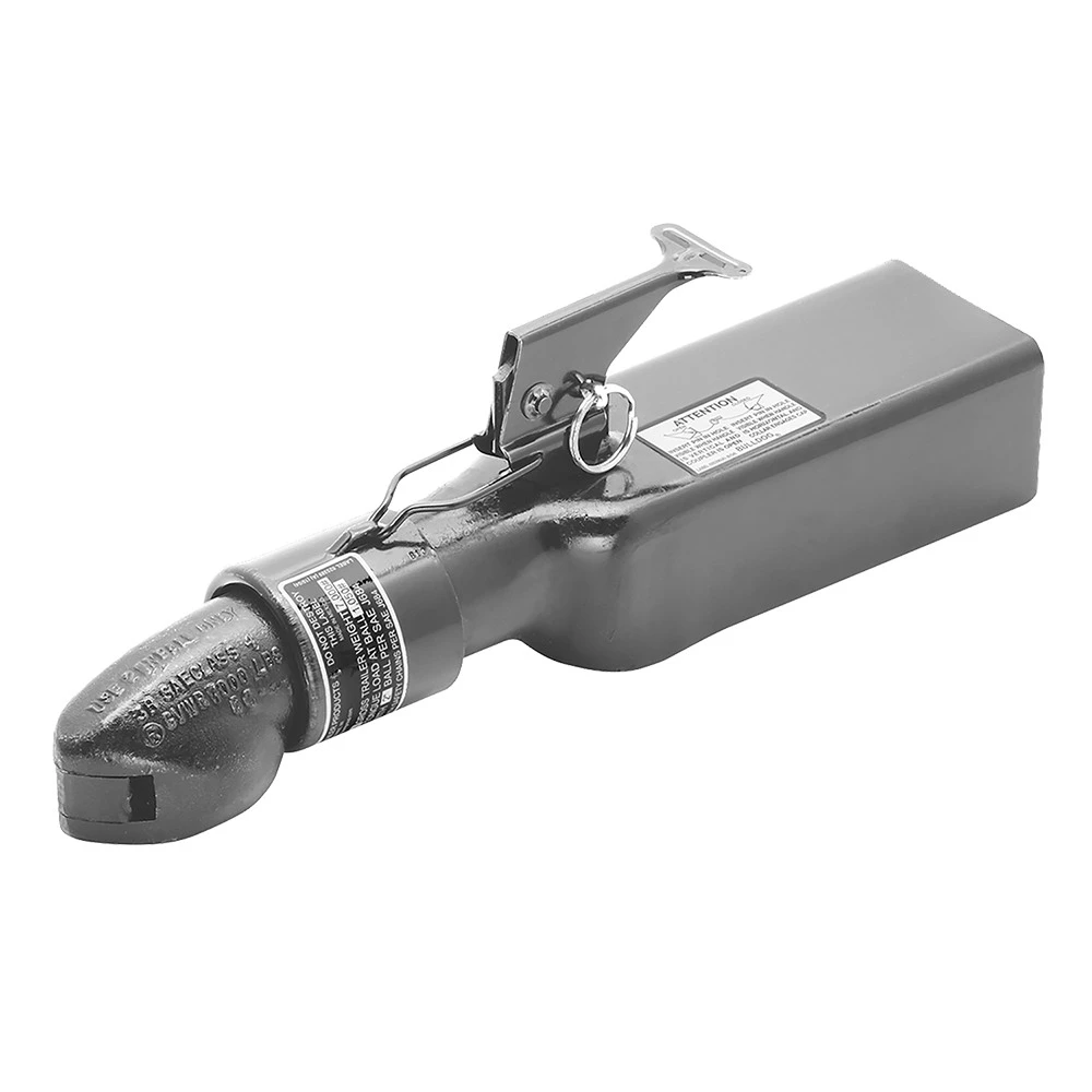 Bulldog 7K Collar-Lok Straight Trailer Coupler 2" Ball 3" Channel Bundle of 4