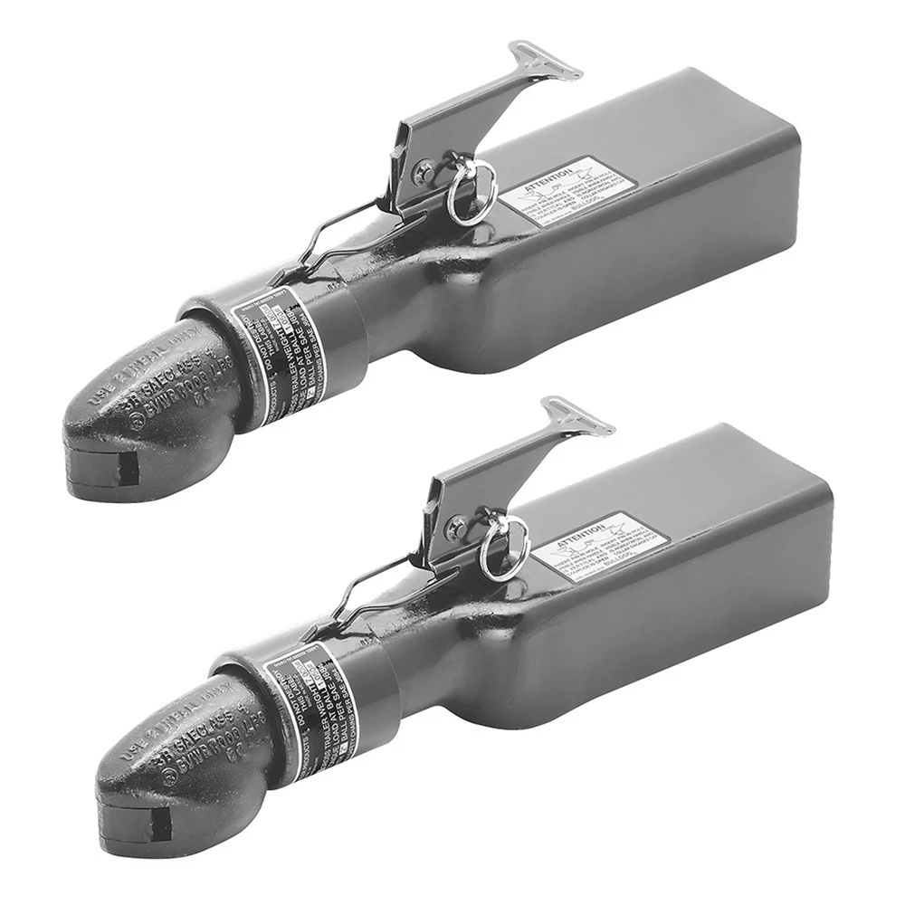 Bulldog 2-Pack 7K Collar-Lok Straight Trailer Couplers for 2" Ball and 3" Channel High Profile Latch