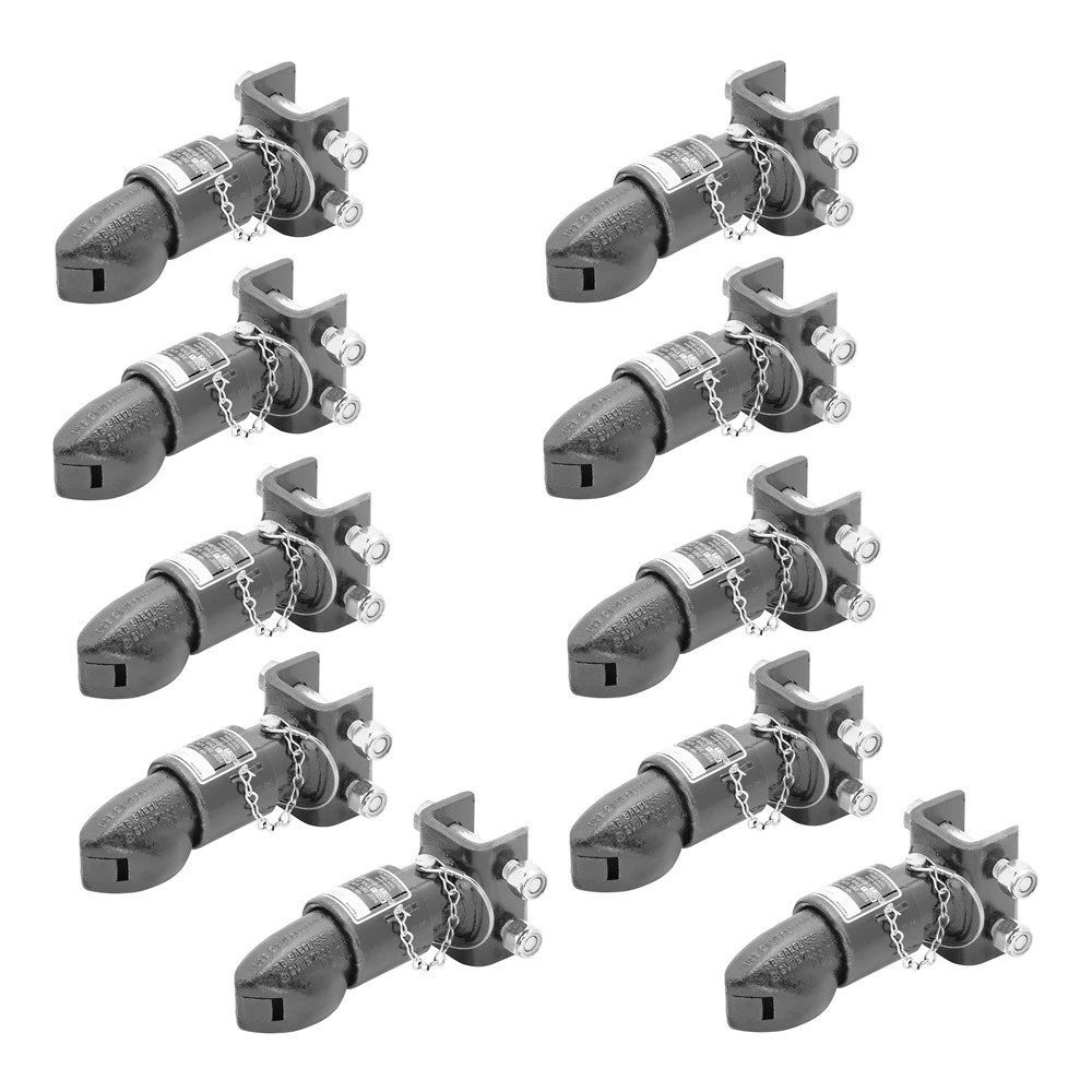 Bulldog 7K Collar-Lok Adjustable Channel Trailer Coupler for 2" Ball 10-Pack
