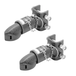 Bulldog 2x 7K Collar-Lok Trailer Coupler for 2" Ball Adjustable Channel w/ Pin