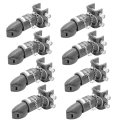 Bulldog 8x 7K Collar-Lok Trailer Coupler for 2" Ball Adjustable Channel w/ Pin