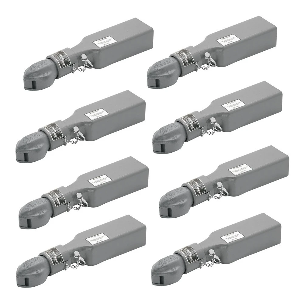 Bulldog 8-Pack 12.5K Collar-Lok Trailer Couplers for 2-5/16" Ball, 3" Channel