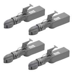 Bulldog 4x 12.5K Collar-Lok Trailer Coupler for 2-5/16" Ball 3" Channel