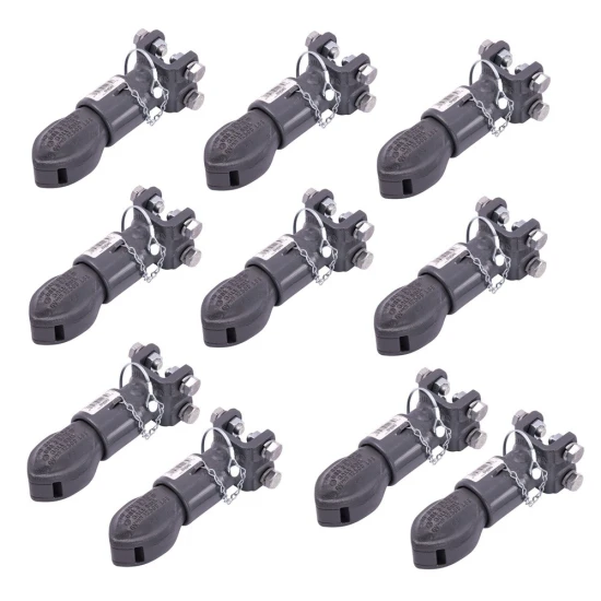 Bulldog 12.5K Collar-Lok Adjustable Channel Trailer Coupler 2-5/16" Ball Bundle