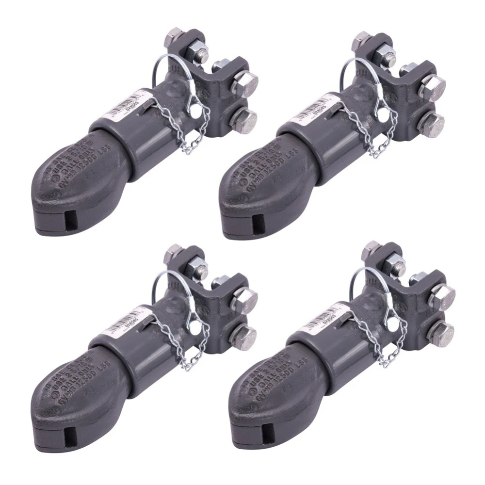 Bulldog 12.5K Adjustable Channel Trailer Coupler 2-5/16" Ball Collar-Lok 4 Pack