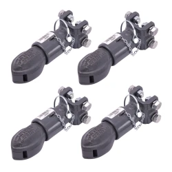 Bulldog 4x 12.5K Collar-Lok Trailer Coupler for 2-5/16" Ball Adjustable Channel w/ Pin