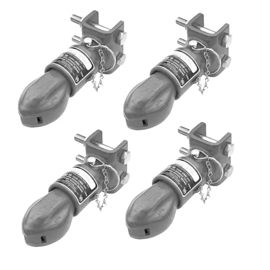 Bulldog 12.5K Collar-Lok Adjustable Trailer Coupler 2-5/16" Ball 4-Pack