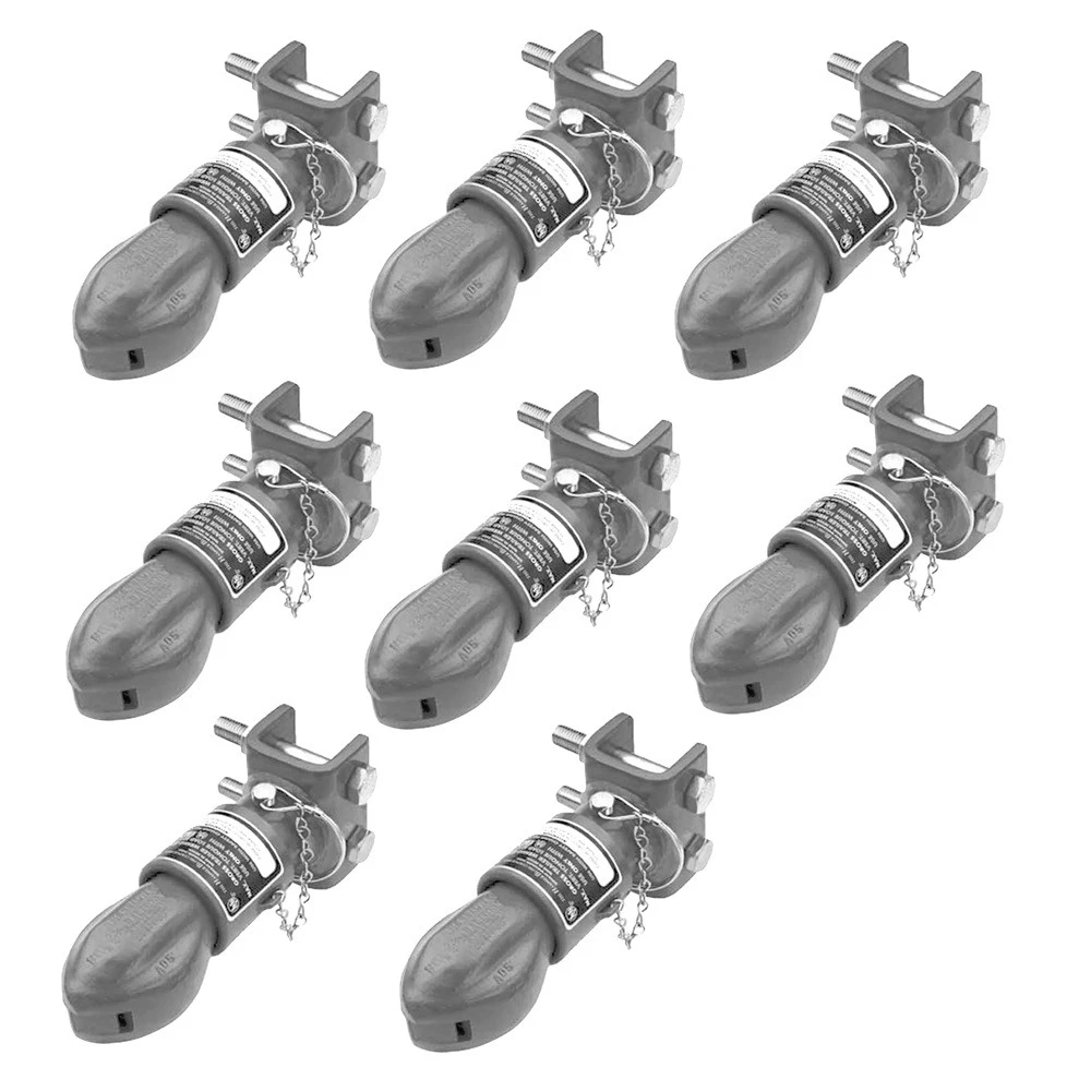 Bulldog 12.5K Collar-Lok Adjustable Channel Trailer Coupler Bundle – 8 Pack