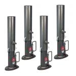 Bulldog 20K round gooseneck trailer couplers with outer sleeve, 2-5/16″ ball (4-pack)