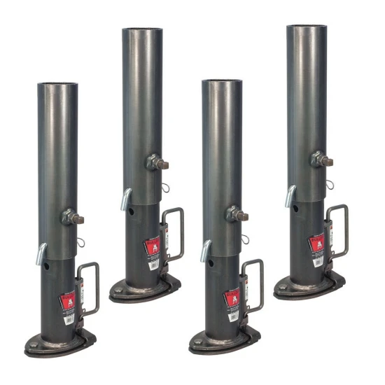 Bulldog 20K round gooseneck trailer couplers with outer sleeve, 2-5/16″ ball (4-pack)