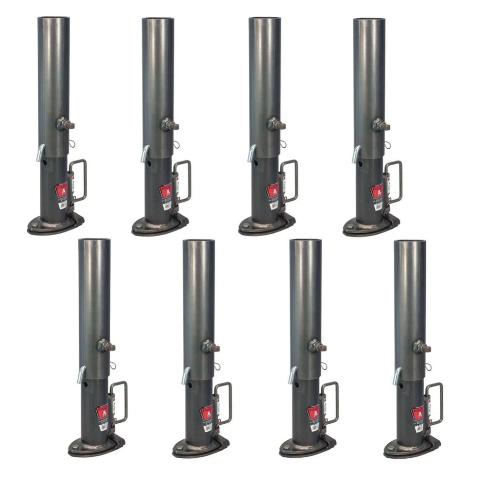 Bulldog 20K Round Gooseneck Trailer Coupler with Outer Sleeve and 2-5/16" Ball – 8 Pack