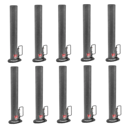 Bulldog 20K Fixed Base Round Gooseneck Trailer Coupler 2-5/16" Hitch Ball 10-Pack