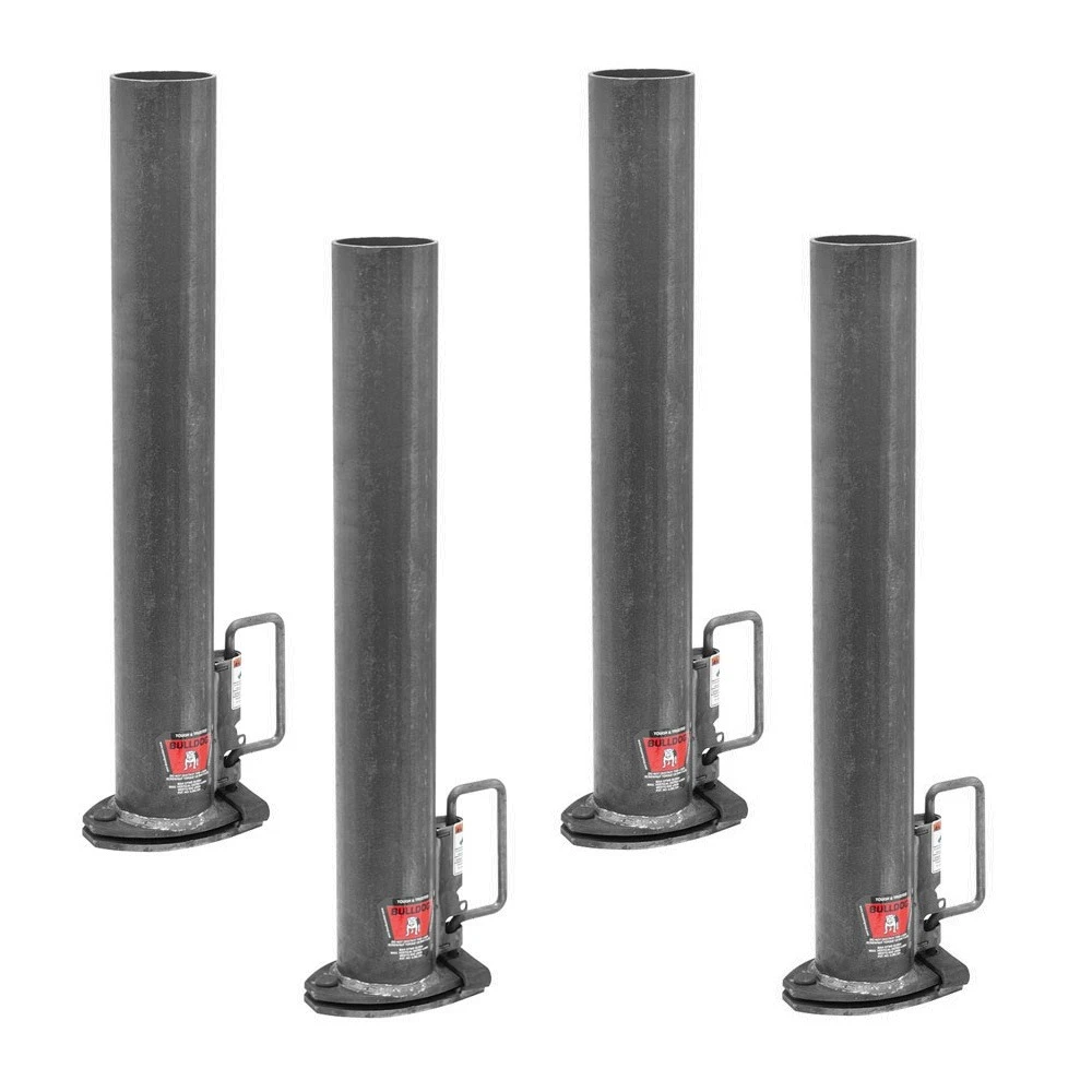 Bulldog 20K Fixed Base Round Gooseneck Trailer Coupler 2-5/16" Hitch Ball 4-Pack
