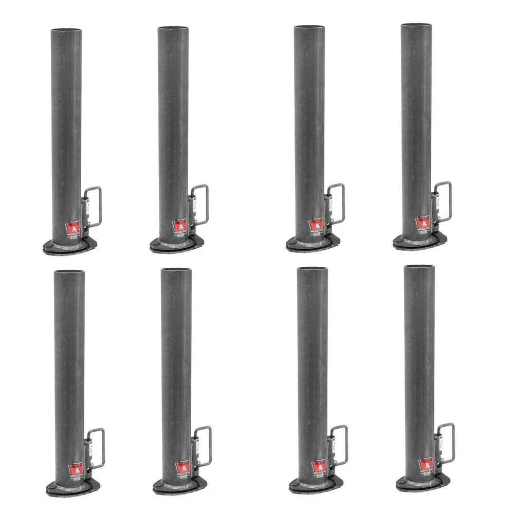 Bulldog 20K fixed-base round gooseneck couplers 2-5/16" ball, 4" tube – 8-pack