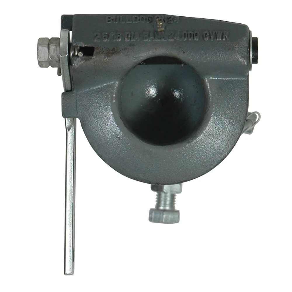 Bulldog 25K GN24 round gooseneck trailer couplers pair, 2-5/16" ball, cable release