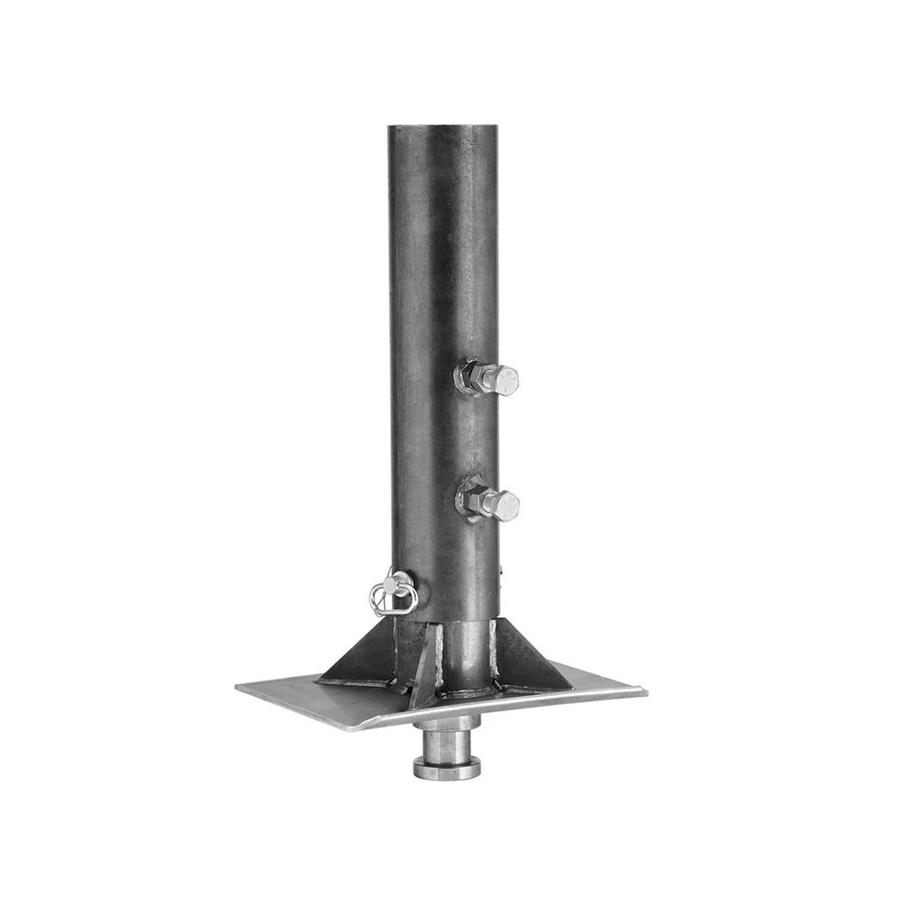 Bulldog 25K round gooseneck to 5th wheel coupler adapter, king pin plate, 10-pack, fits 4" inner / 4.5" outer tube, compatible with Dexter Lippert Al-Ko