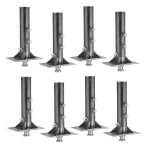 Bulldog 25K Round Gooseneck to 5th Wheel Trailer Coupler Adapter Bundle (8 Pack)