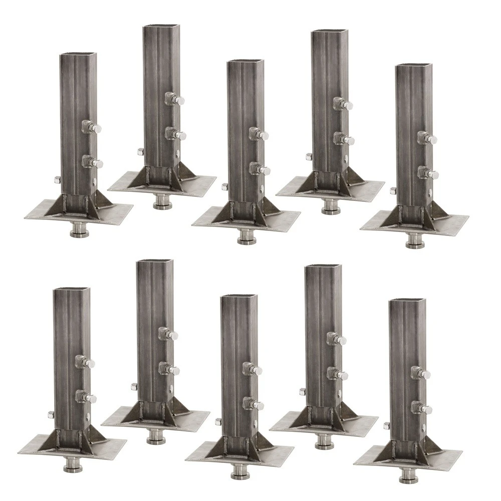 Bulldog 30K gooseneck to 5th wheel adapter square tube, king pin plate, 10-pack