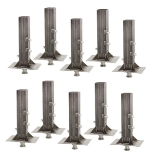 Bulldog 30K gooseneck to 5th wheel adapter square tube, king pin plate, 10-pack