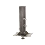 Bulldog 30K gooseneck to 5th wheel adapter, square tube, 4" inner 4.5" outer, king pin plate (2-pack)