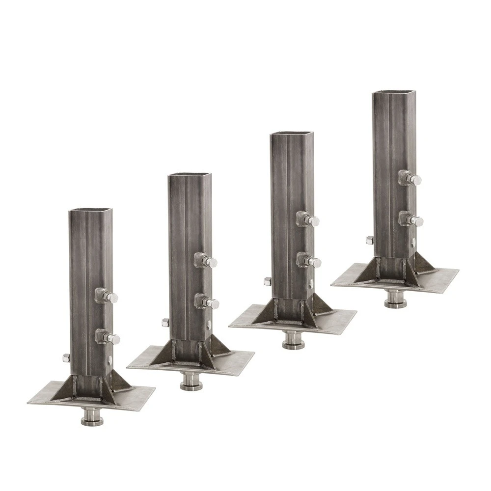 Bulldog 30K Gooseneck to 5th Wheel Trailer Coupler Adapter Square Tube – Bundle of 4