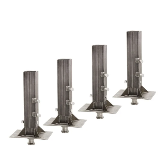 Bulldog 30K Gooseneck to 5th Wheel Trailer Coupler Adapter Square Tube – Bundle of 4