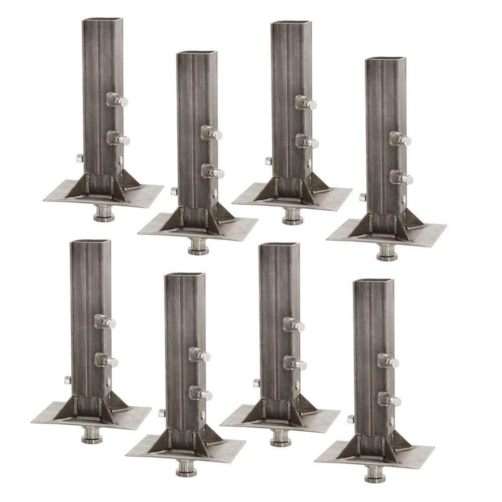 Bulldog 30K Gooseneck to 5th Wheel Coupler Adapter Square Tube – Bundle of 8