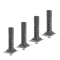 Bulldog 30K Gooseneck to 5th Wheel Coupler Adapter – Square Inner Tube Only (4 Pack)