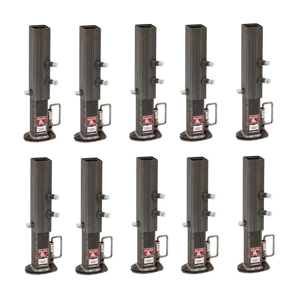 Bulldog 30K square gooseneck coupler bundle with outer sleeve, 2-5/16" ball (QTY 10)
