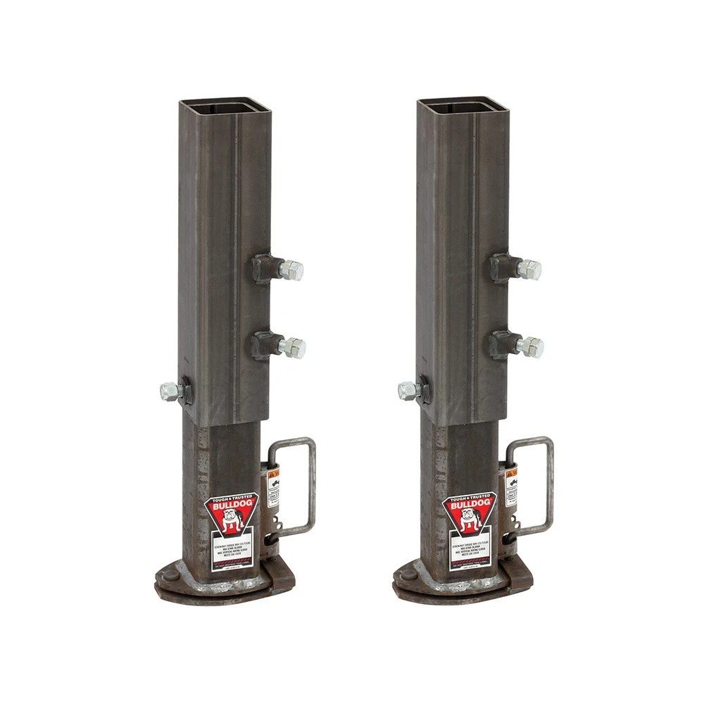 Bulldog 30K square gooseneck coupler 2-5/16" ball, 4" inner / 4.5" outer sleeve, 2-pack