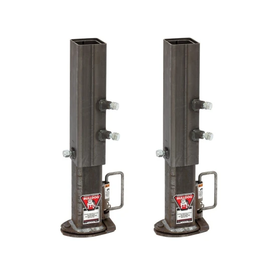 Bulldog 30K square gooseneck coupler 2-5/16" ball, 4" inner / 4.5" outer sleeve, 2-pack