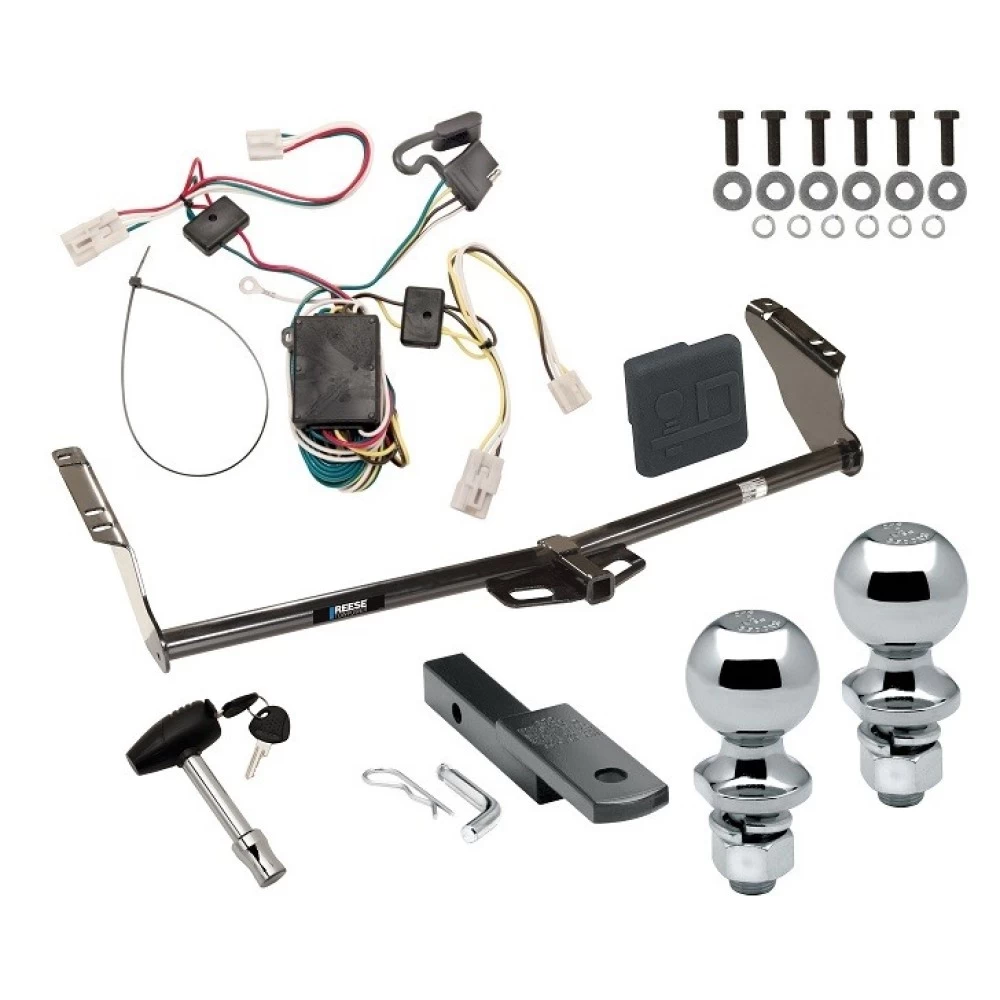 Reese Trailer Tow Hitch For 04-10 Toyota Sienna All Models Deluxe Package Wiring 2" and 1-7/8" Ball and Lock