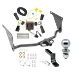 Reese Trailer Tow Hitch For 13-16 Ford Escape All Models Class 2 Complete Package w/ Wiring Draw Bar Kit and 2" Ball