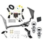 Reese Trailer Tow Hitch For 13-16 Ford Escape Deluxe Package Wiring 2" and 1-7/8" Ball and Lock