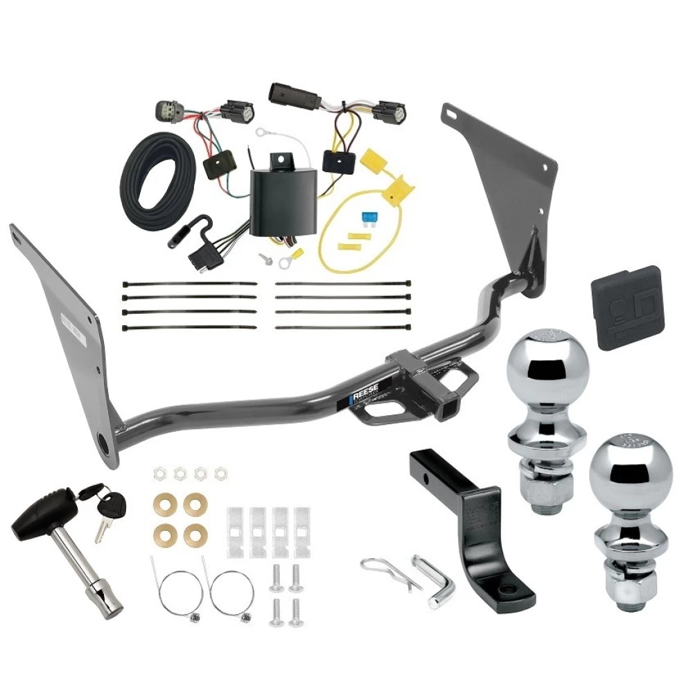 Reese Trailer Tow Hitch For 17-18 Ford Escape All Models Deluxe Package Wiring 2" and 1-7/8" Ball and Lock